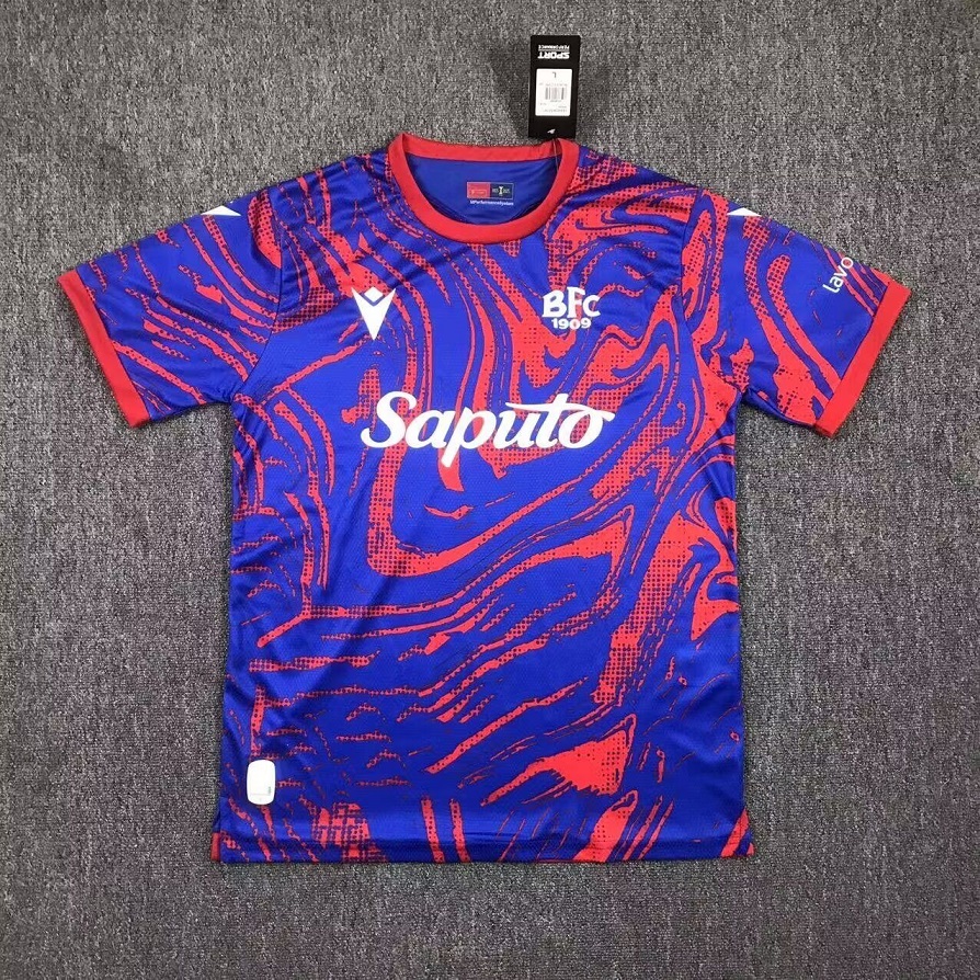 AAA Quality Bologna 24/25 Third Red/Blue Soccer Jersey